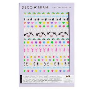 DECO MIAMI Lucky Charm Nail Art Stickers Dolphins Penguins Rainbows Lobsters NIP
